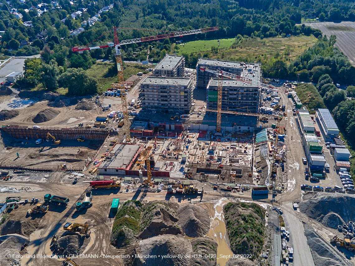 02.09.2022 - Baustelle Alexisquartier und Pandion Verde in Neuperlach 02.09.2022 - Baustelle Alexisquartier und Pandion Verde in Neuperlach